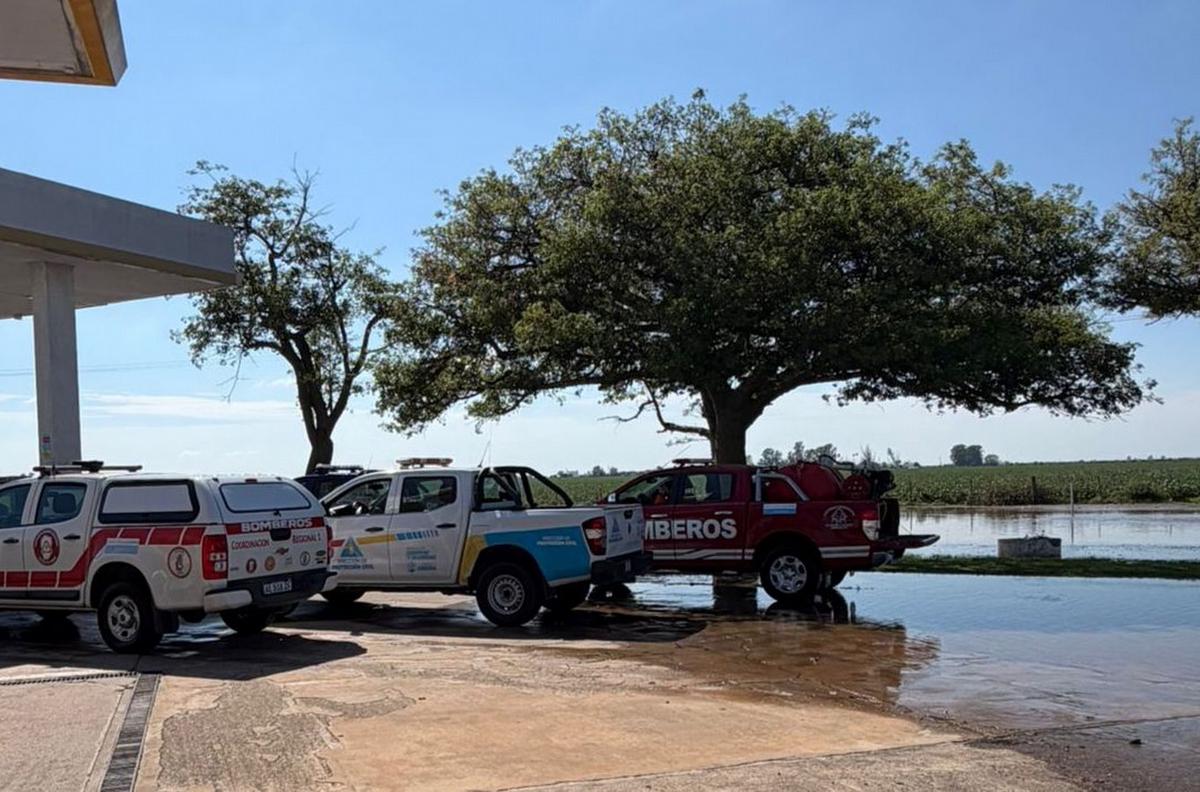 Intensa tormenta en San Justo provocó anegamientos y evacuaciones preventivas