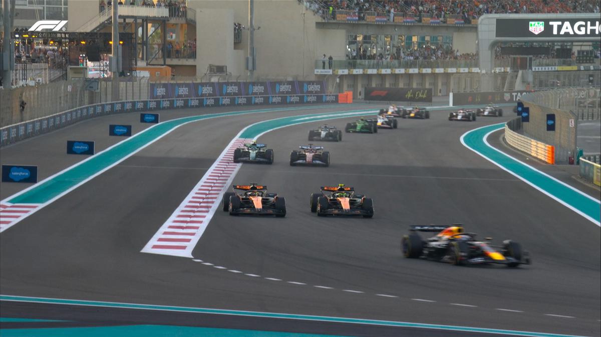 Verstappen mantuvo la pole en el inicio del GP de Abu Dabi. (Foto: F1)