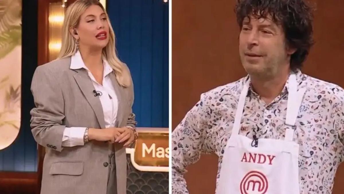 Andy Chango le puso los puntos a Wanda Nara en MasterChef Celebrity