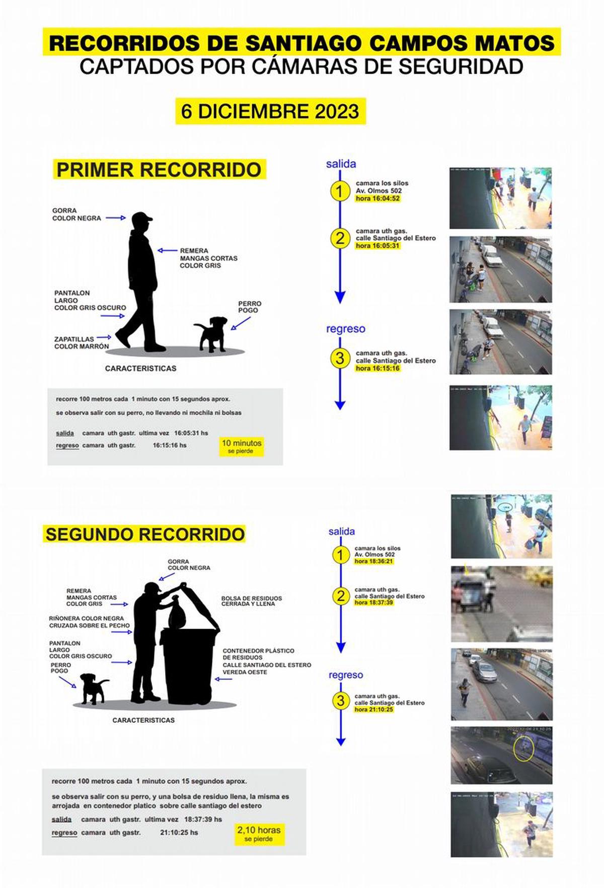 Placas infográficas. Caso Anahí Bulnes.