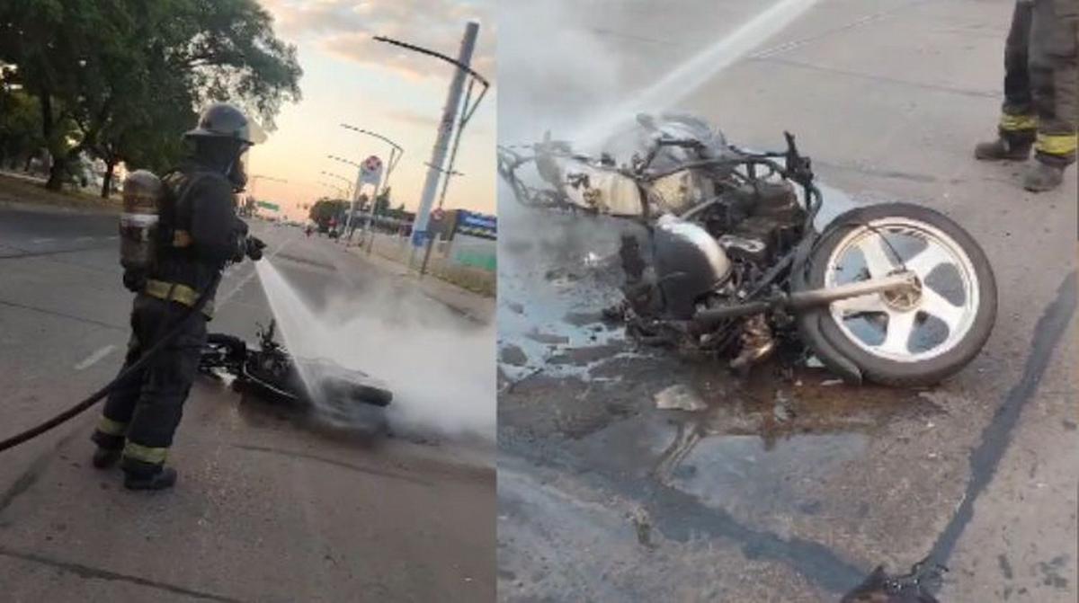 El incendio ocurrió en Bulevar Oroño y Batlle y Ordóñez.