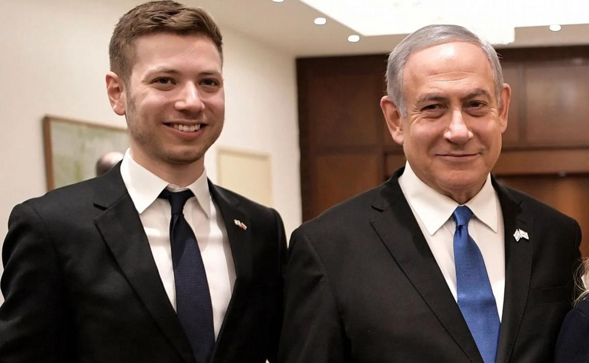El hijo de Netanyahu volvió a reconocer a las Malvinas como argentinas.