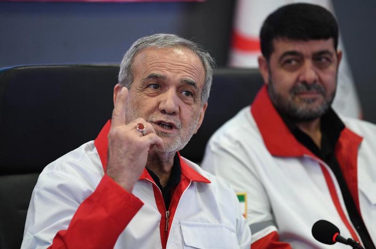 El presidente de Irán, Masoud Pezeshkian.