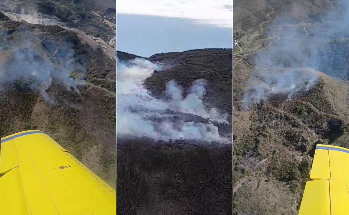 Alerta en La Calera por un incendio forestal que combaten por aire y por tierra.