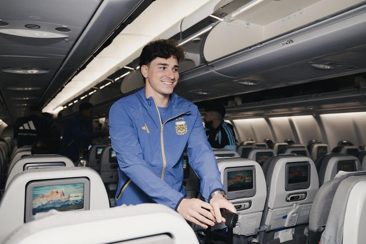 Parte del plantel argentino ya arribó a Kansas (Foto: @Argentina)