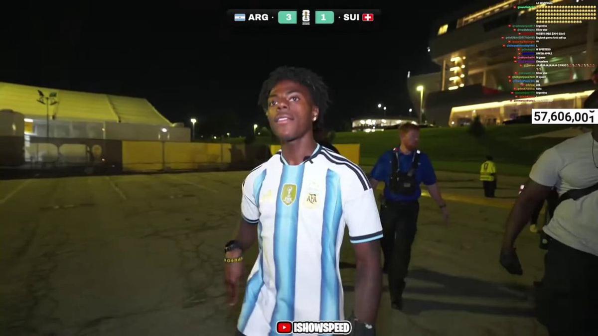 Speed se enteró en vivo de la muerte del papá de Messi.