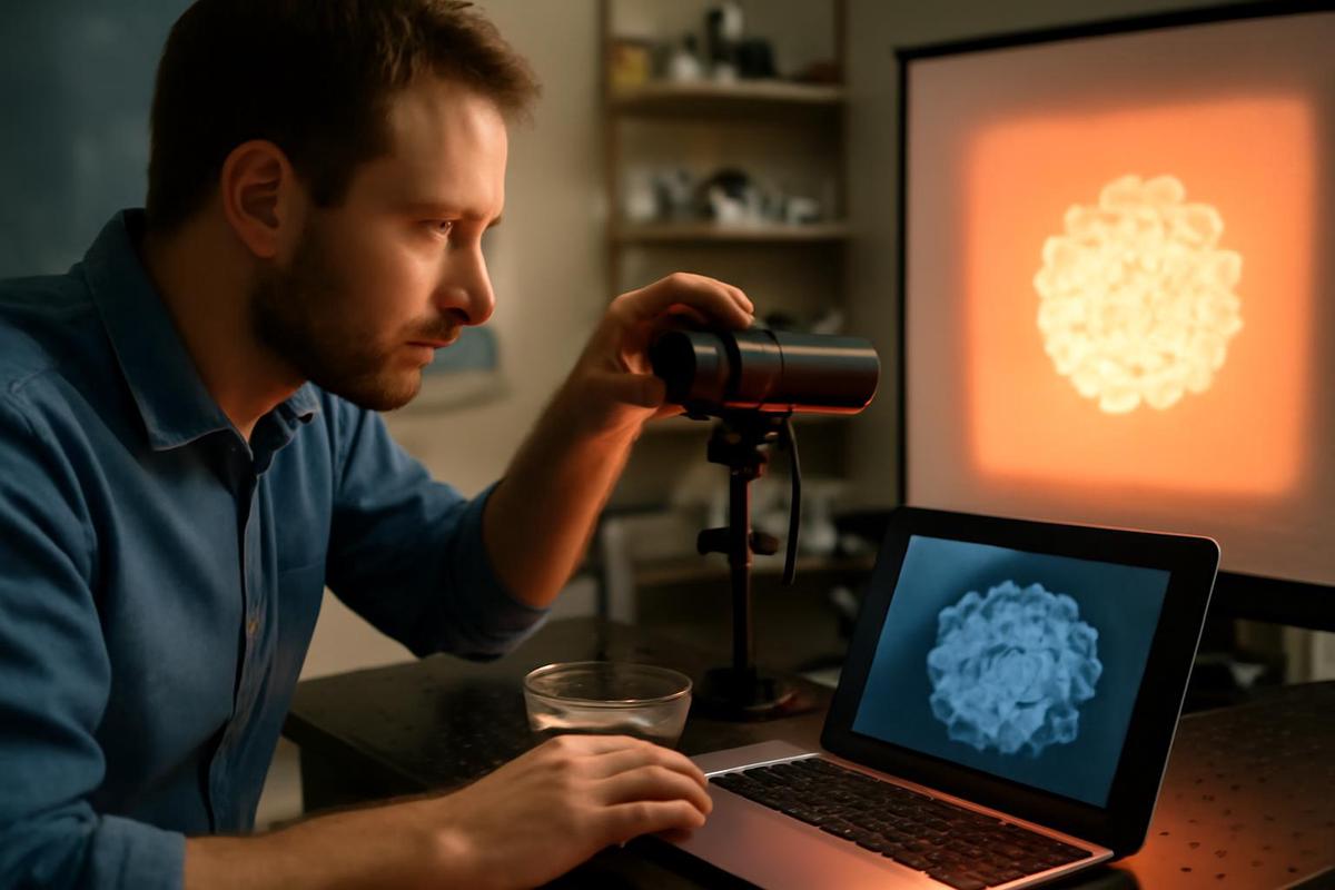 Control de cristales mediante luz