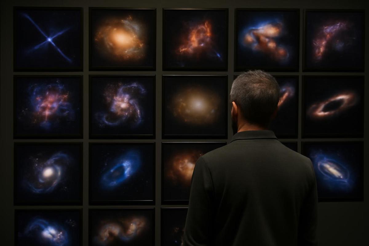 Galaxias que ocultan caos cósmico