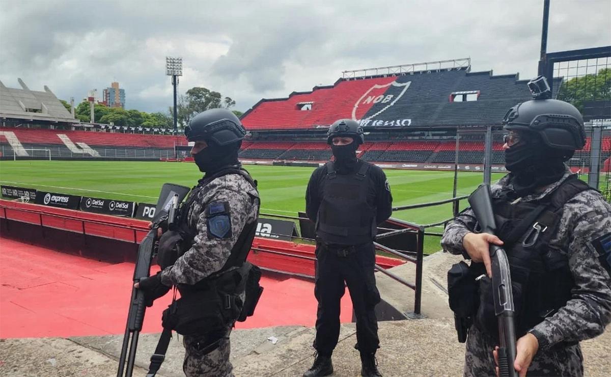 FOTO: Allanaron el estadio de Newell’s en la previa del partido con Independiente.