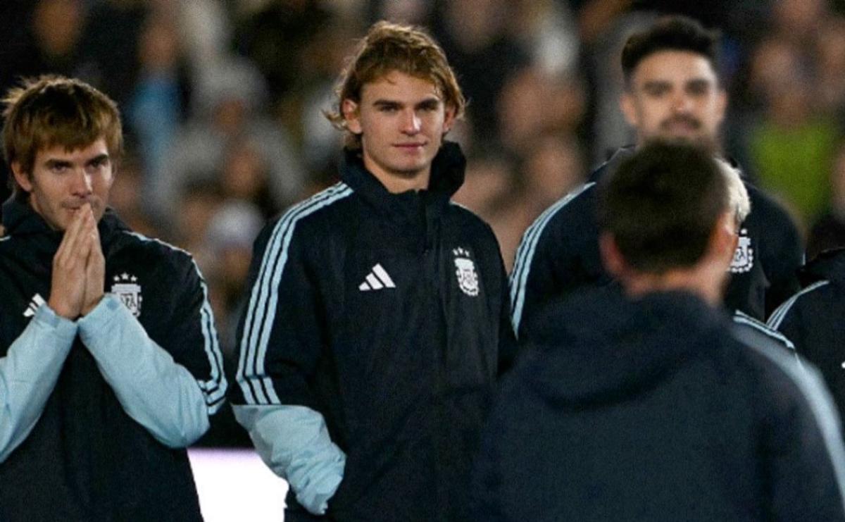 Mastantuono habló tras la despedida de Messi.