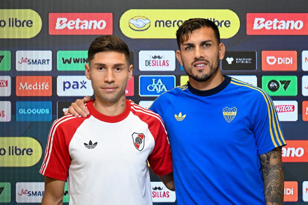 Gonzalo Montiel y Leandro Paredes, compañeros de selección y rivales en el clásico.