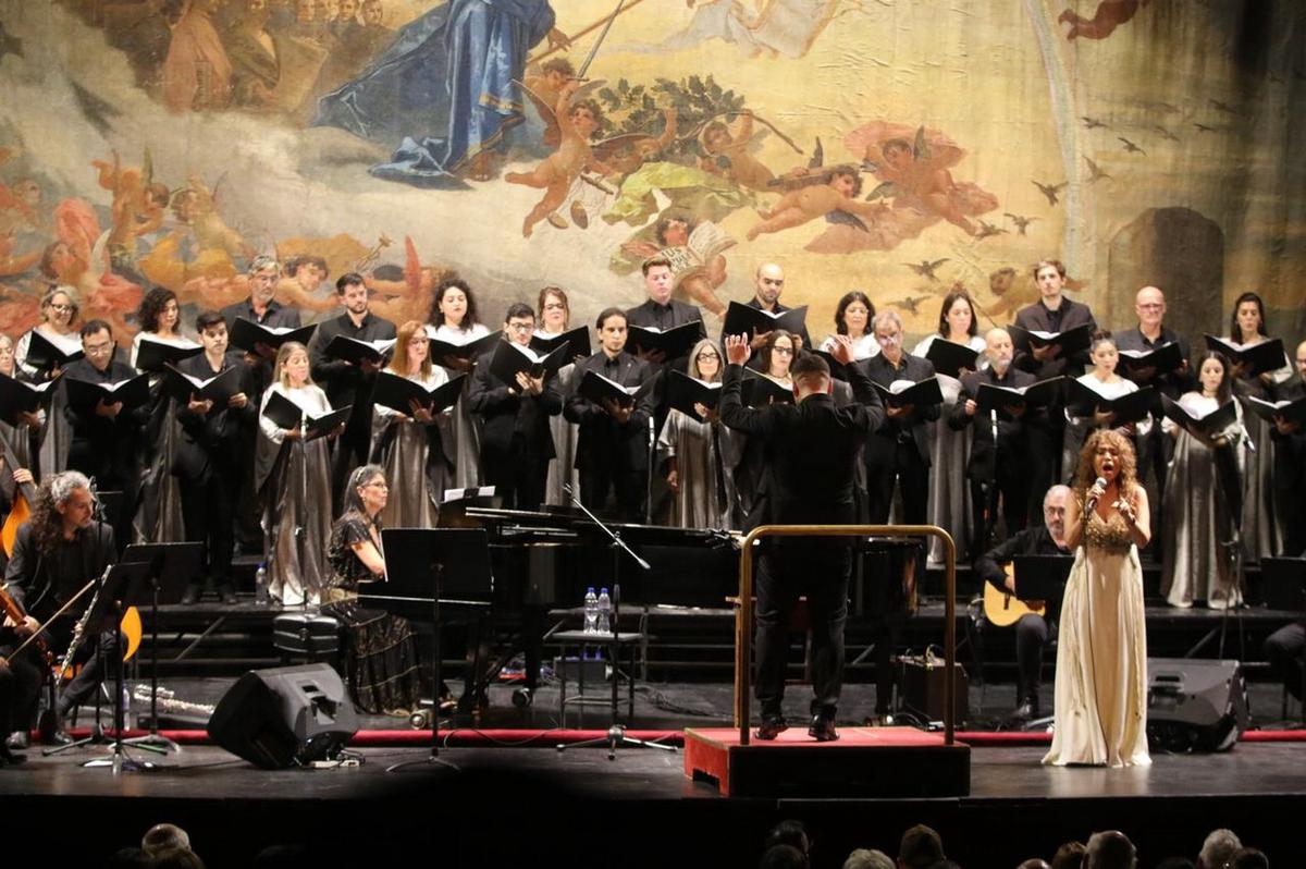 Patricia Sosa en un emocionante concierto en el Libertador. (Daniel Cáceres/C3).