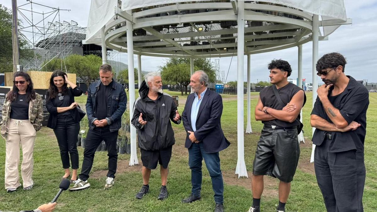 Cosquín Rock ya tiene su obra de arte monumental.