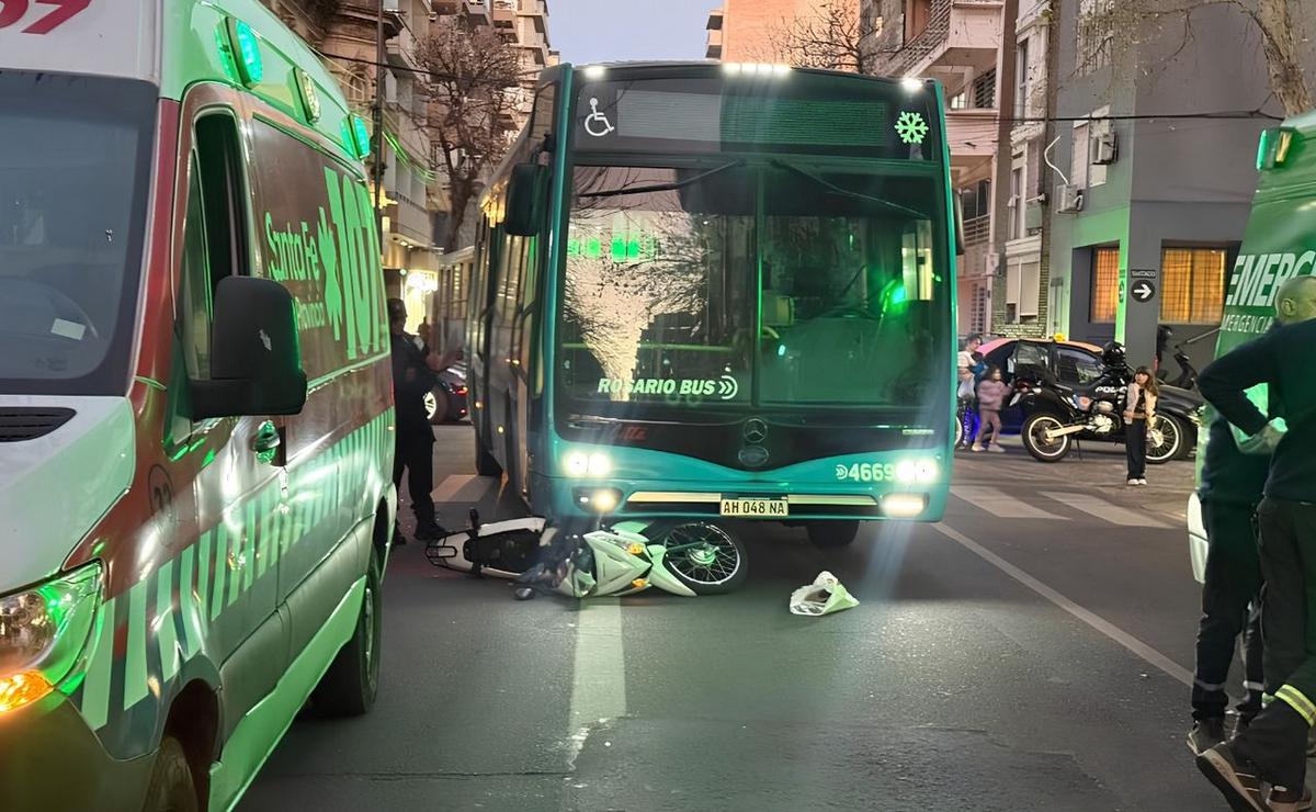 El accidente ocurrió en la esquina de Santiago y Santa Fe.