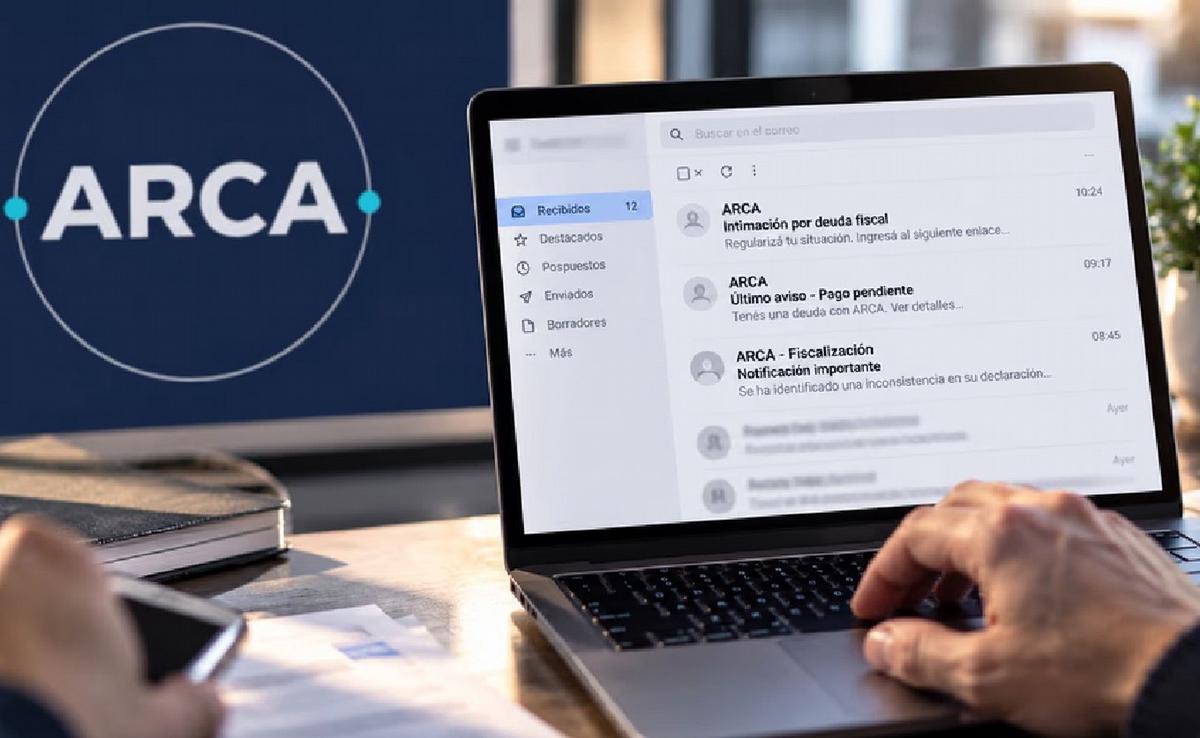Alerta por mails falsos de ARCA. (Foto: ilustrativa/NA)