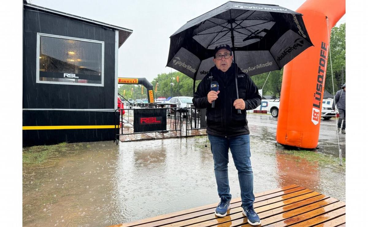 FOTO: Llueve sin para desde anoche en Arrecifes, C3M en el autódromo espera la resolución