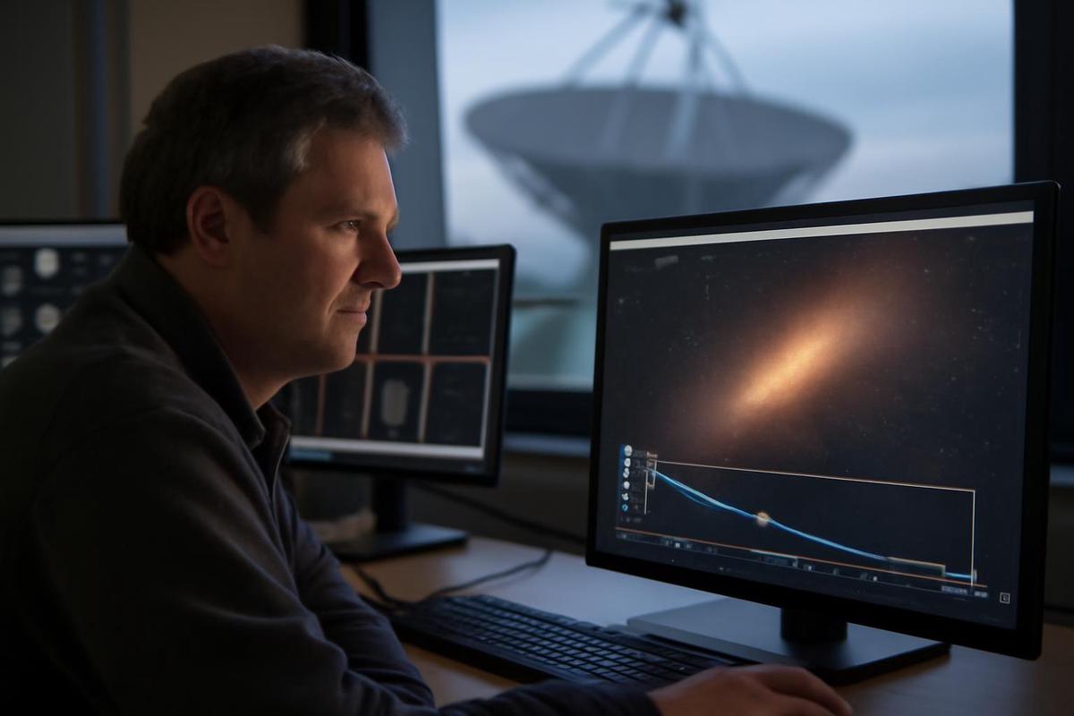Galaxias de radio en declive