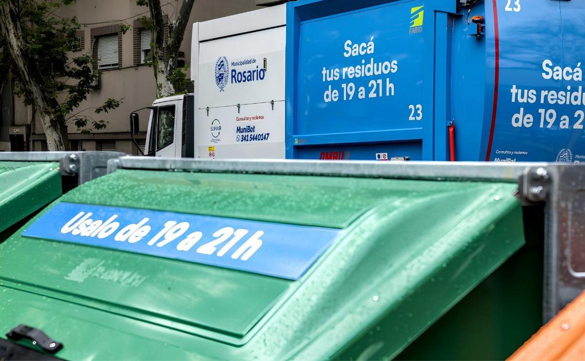 Recolección de residuo en Rosario.
