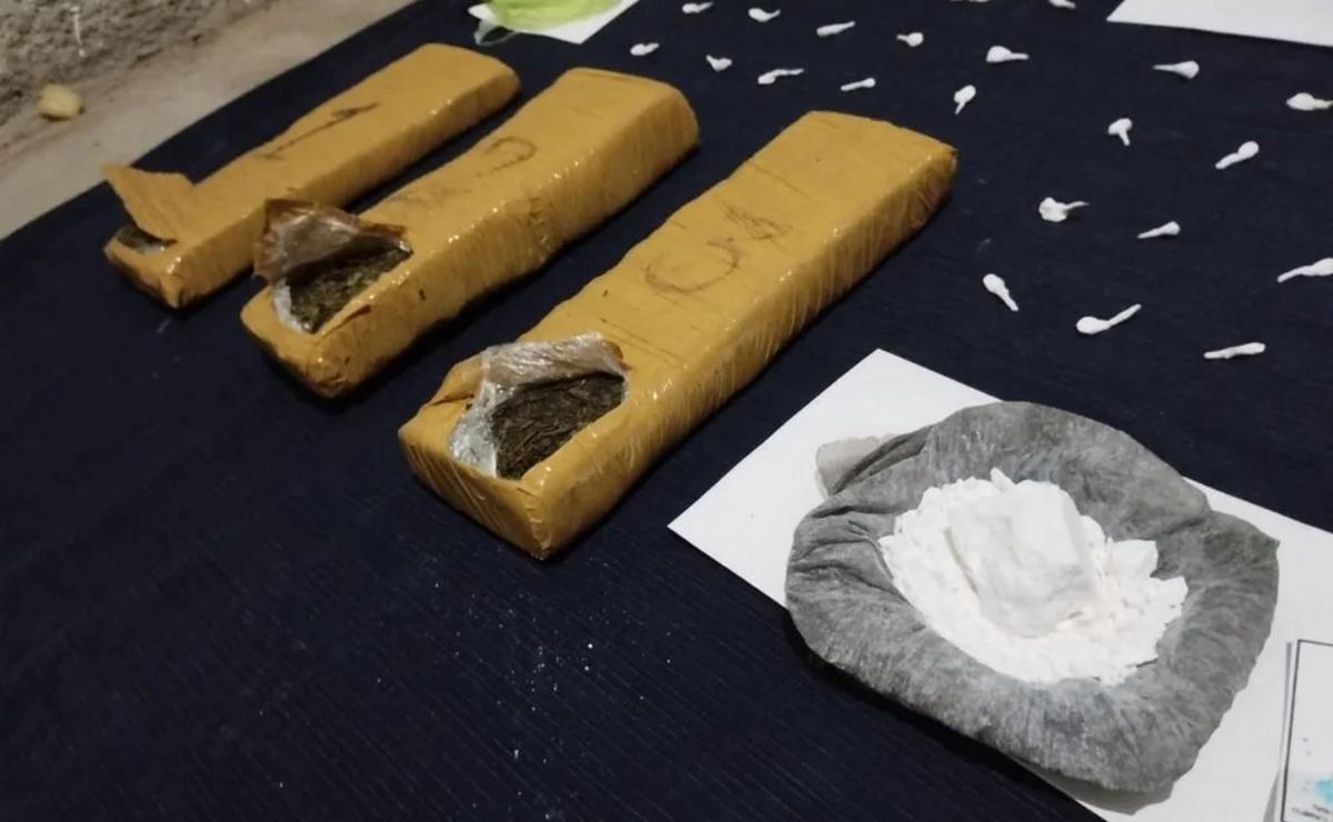 Desbaratan tres centros de venta de drogas en San Luis (Foto: @Lagacetadigital).