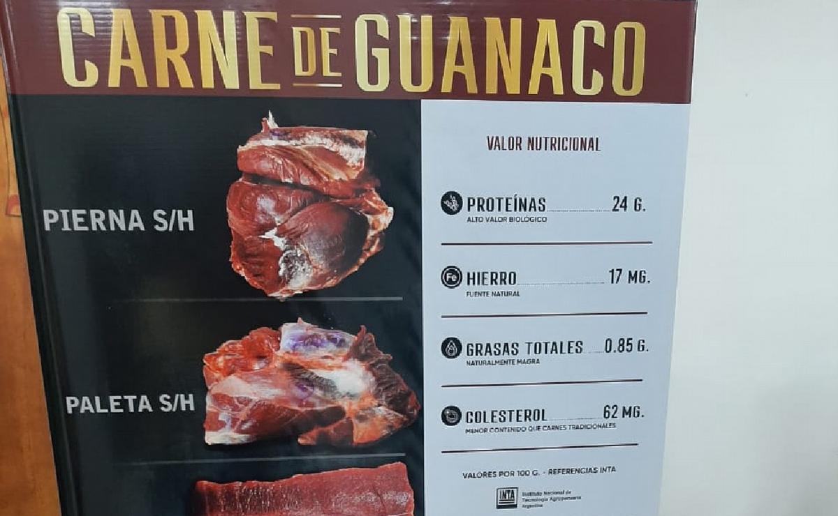La carne de guanaco, una nueva opción.