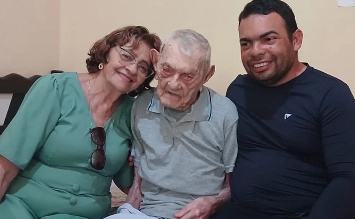 FOTO: João Marinho Neto, el hombre más longevo del mundo: tiene 112 años (FOTO: NA).