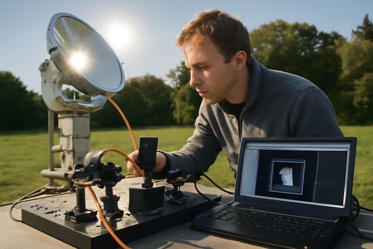 Imágenes cuánticas generadas con luz solar