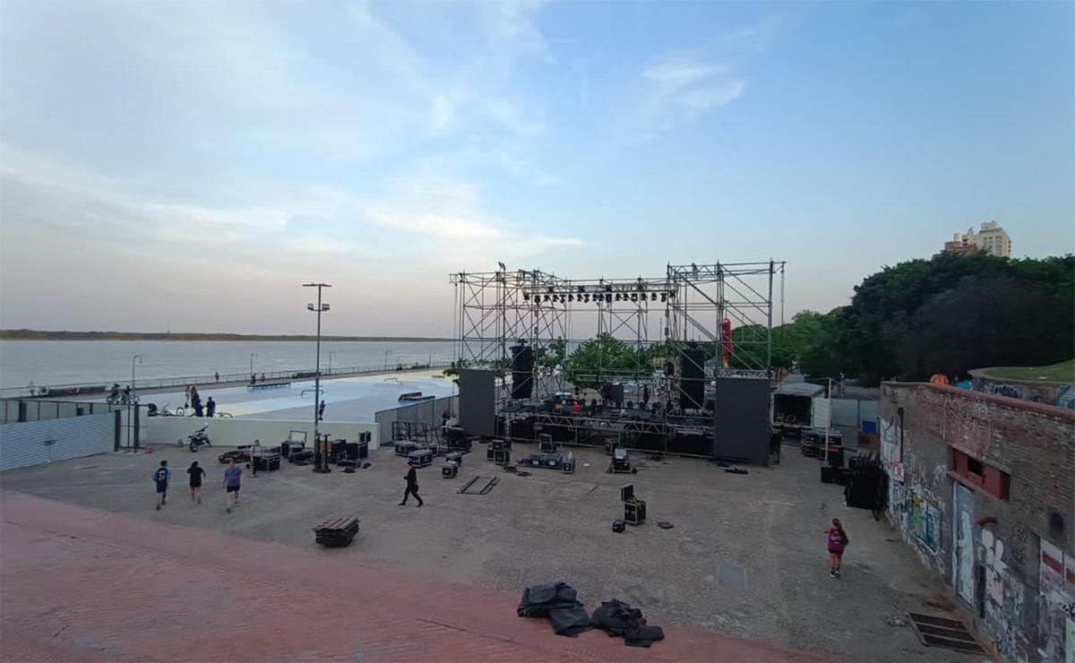 El escenario de Milei: alistan detalles para el cierre de campaña en Rosario.