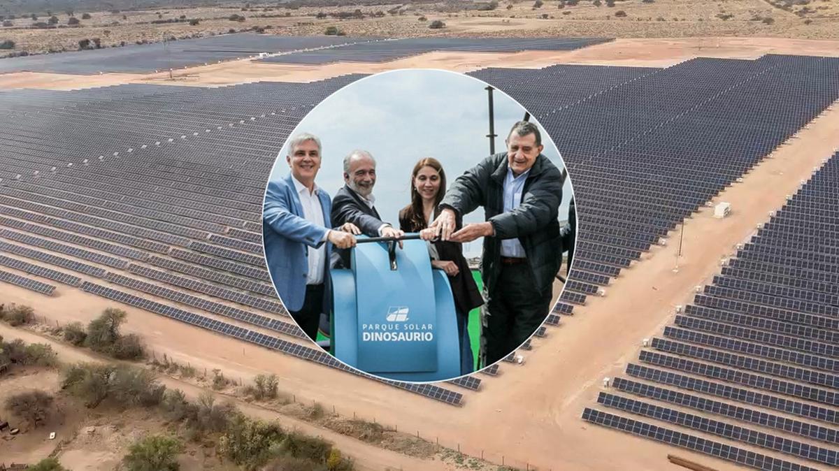 Inauguraron el Parque Solar Dinosaurio en Deán Funes y anticiparon otro proyecto en Carlos Paz.