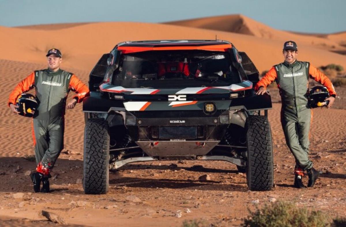 Moraes-Zenz, la nueva pareja de Dacia ya probó el Sandrider en Marruecos