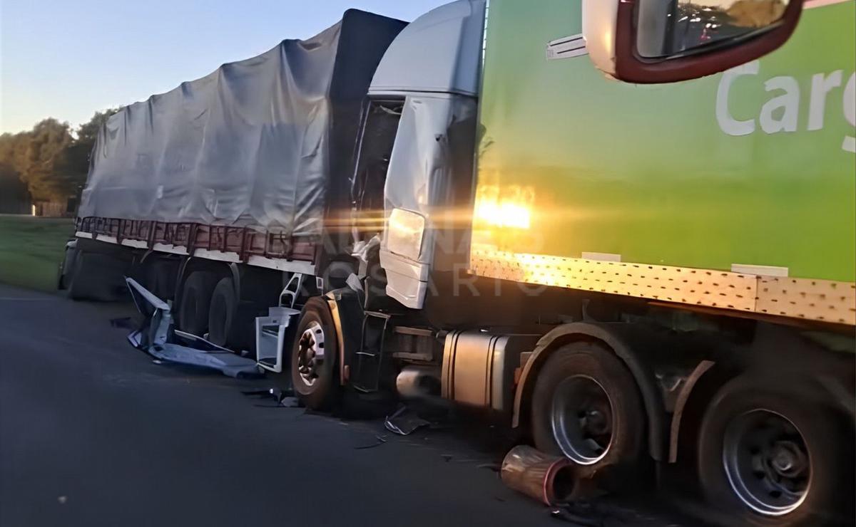 Accidente en la Autopista Rosario Buenos Aires en la zona de San Pedro.