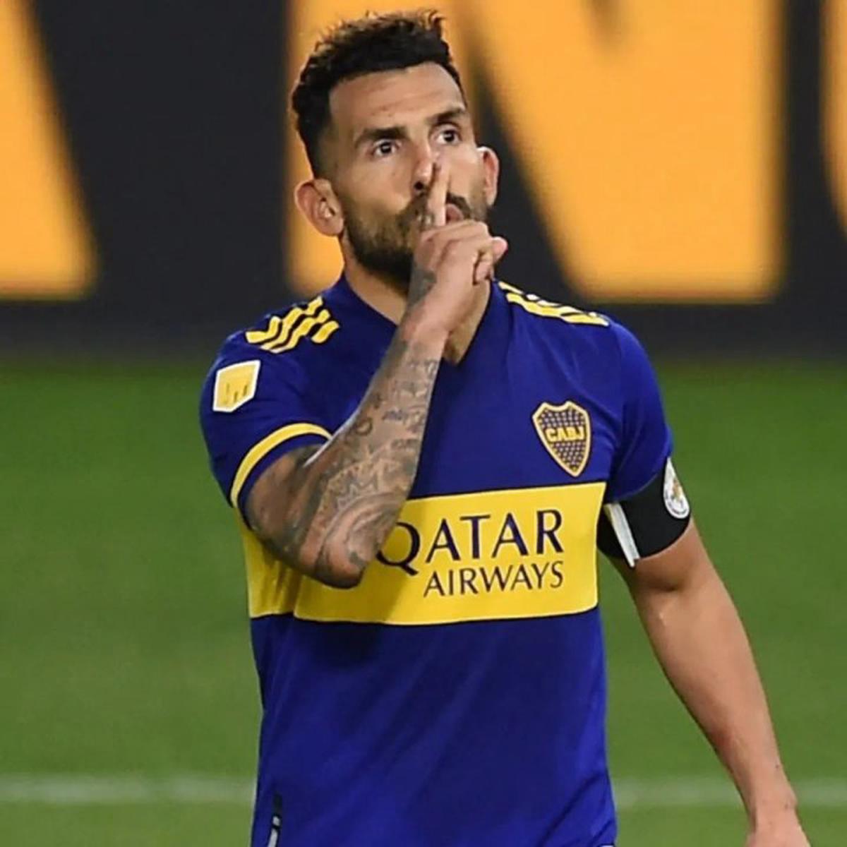 Tevez durante su última etapa como jugador de Boca.