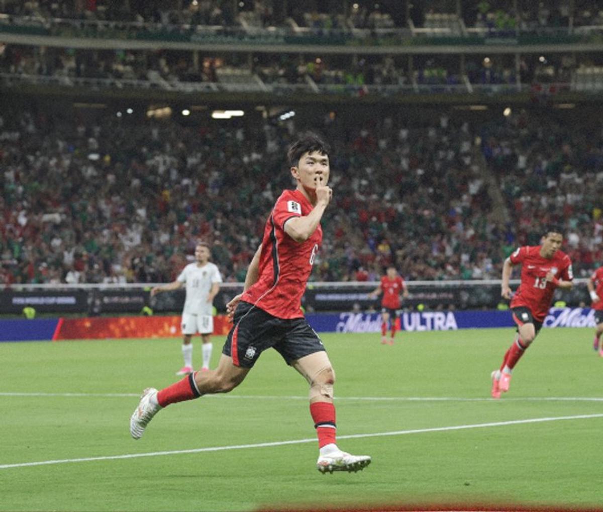 In-Beom Hwang, autor de uno de los goles de Corea del Sur.