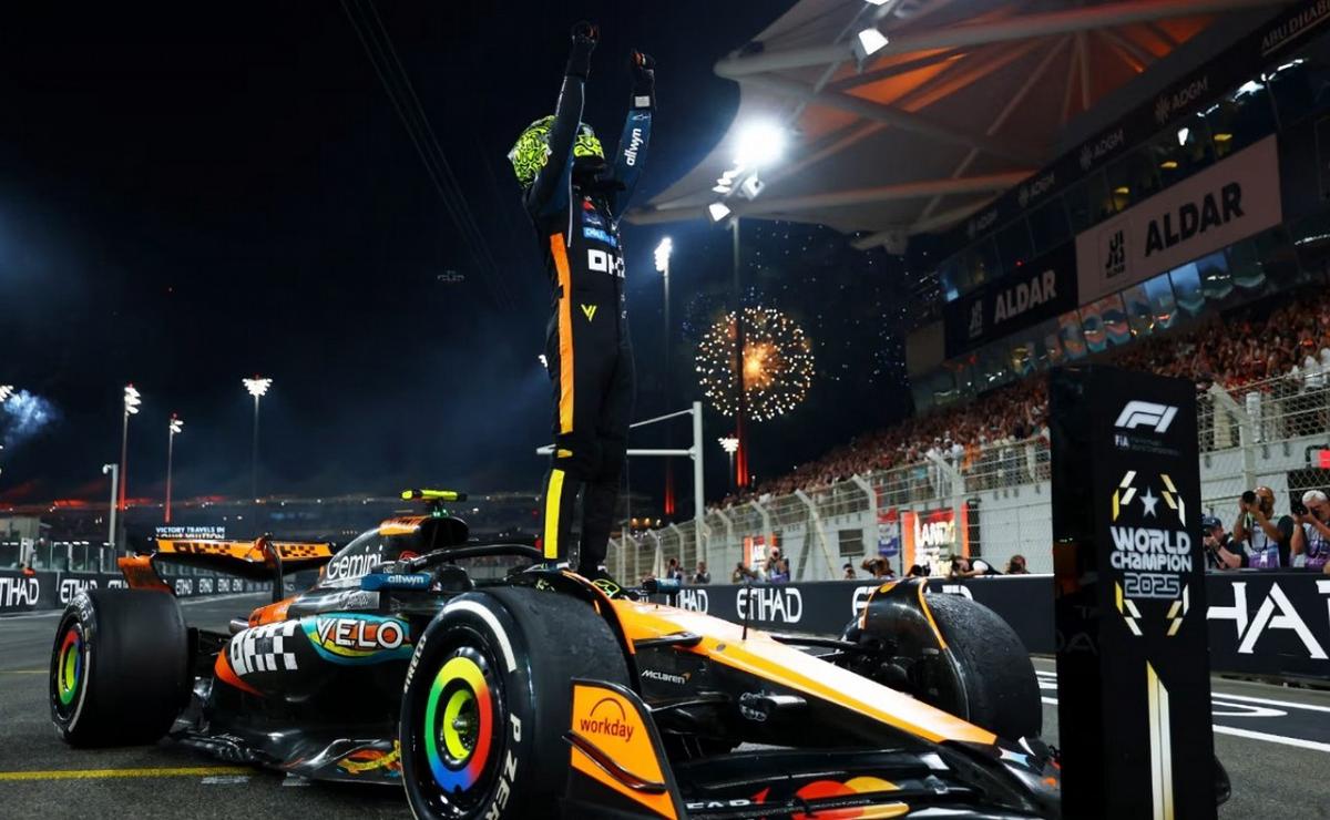 El festejo y el desahogo para un campeonato merecido por Norris