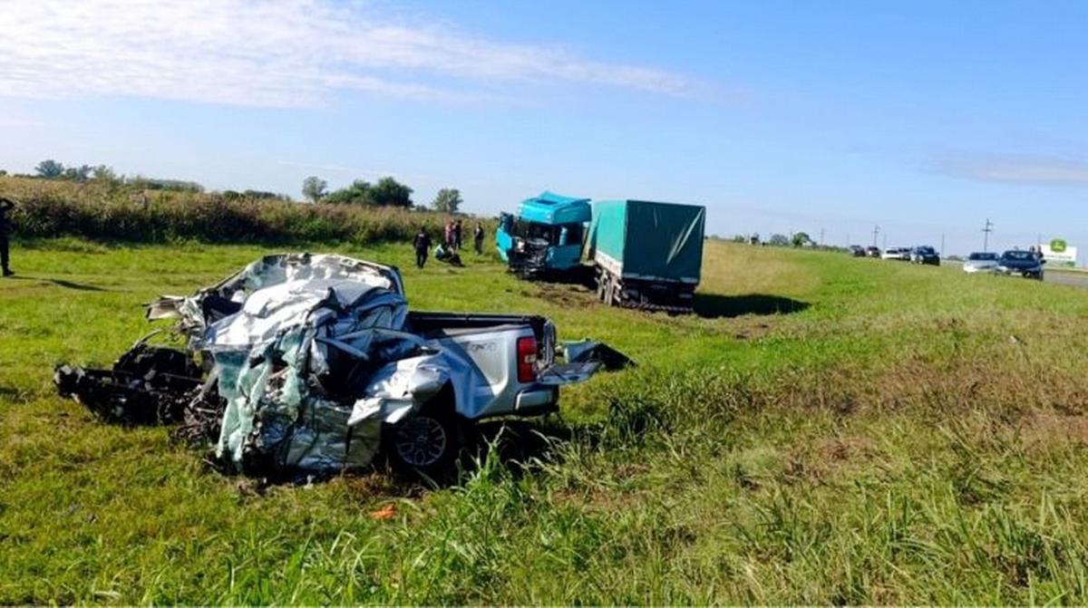 El trágico choque ocurrido este domingo en la Ruta Nacional 34.