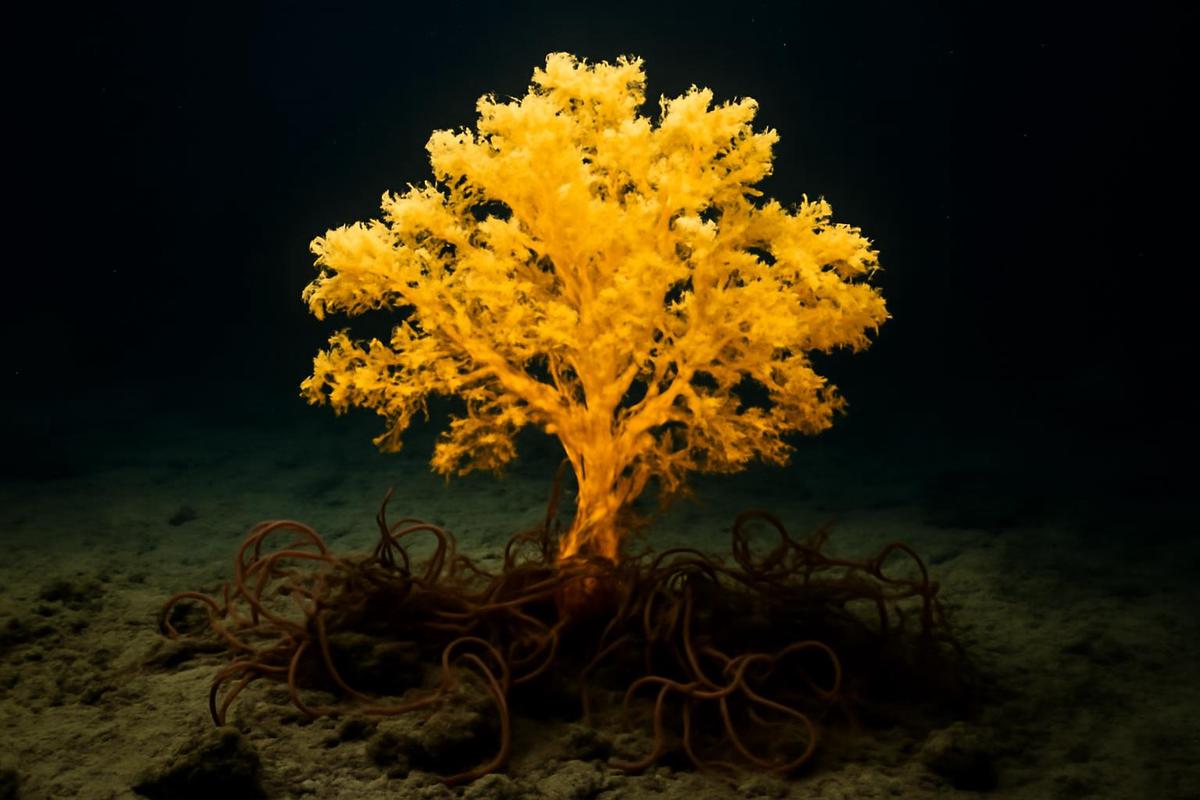 Coral Laurinque elenya descubierto en Costa Rica