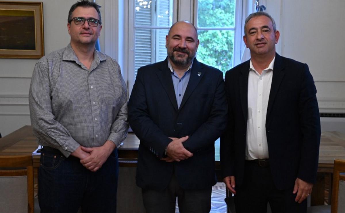 Sebastián Chale, Gustavo Adda y Pablo Javkin, Municipalidad de Rosario.