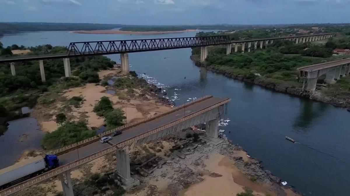 FOTO: Puente derrumbado en Brasil (Foto:NA)