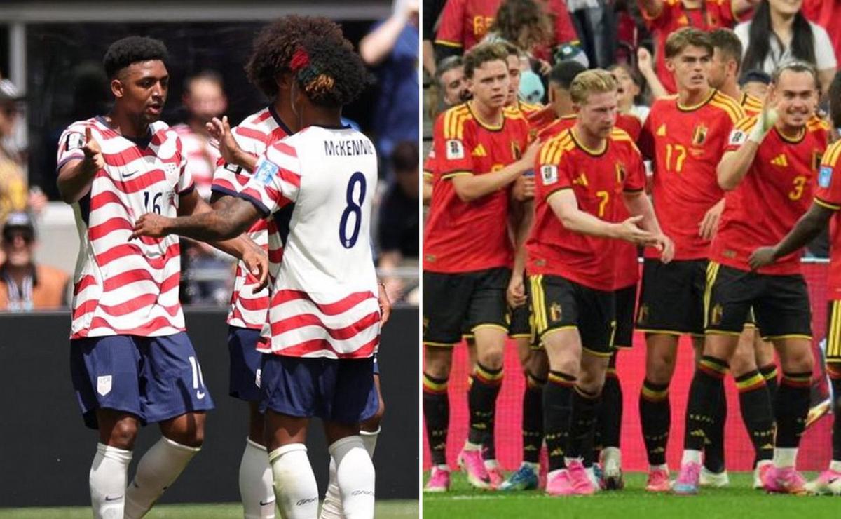 Estados Unidos y Bélgica, un gran duelo de octavos de final.