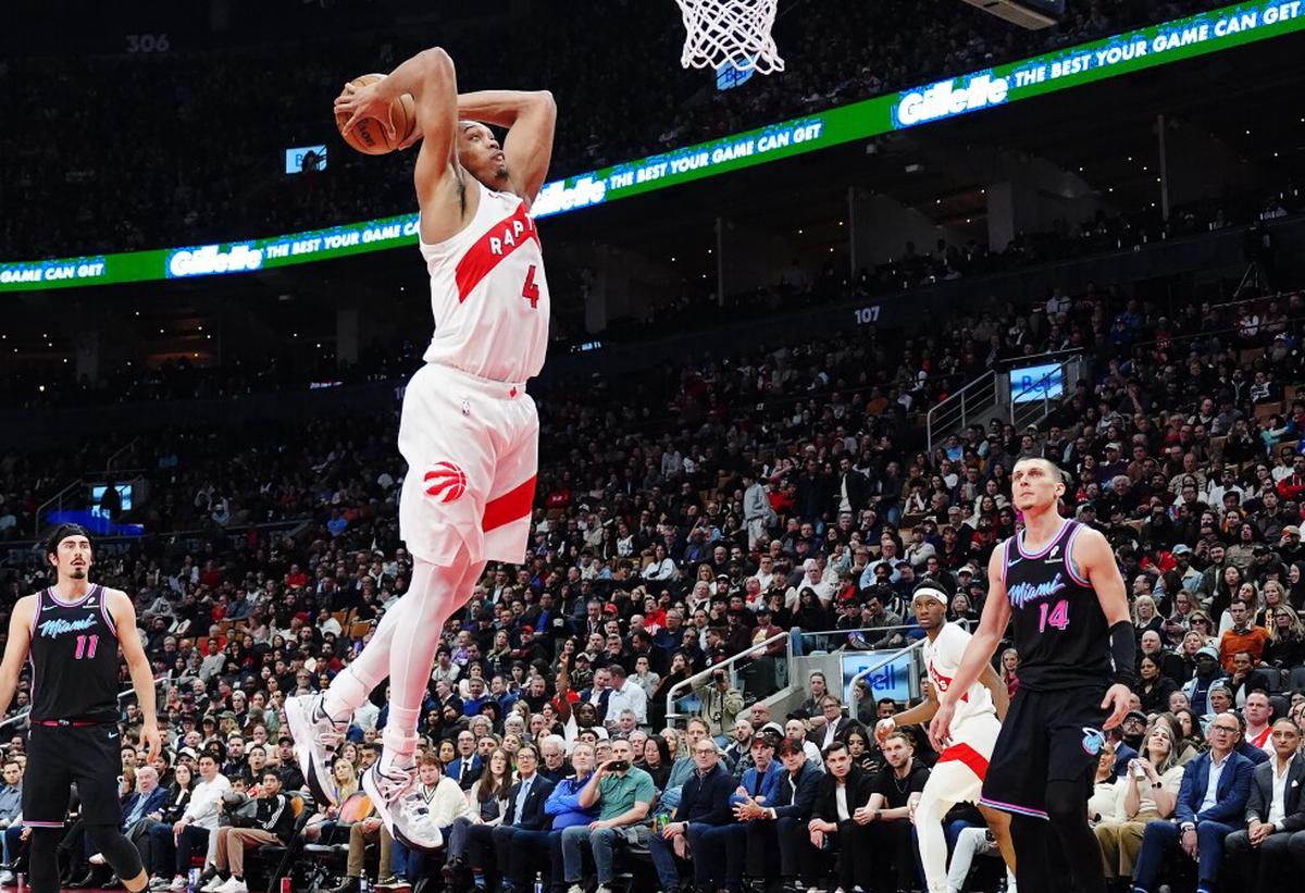 Raptors arrollan al Heat 121-95, resultado que asegura que Miami dispute el mini-torneo