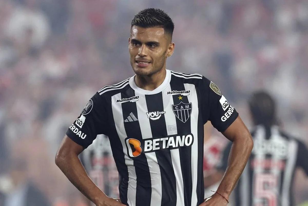 Fausto Vera, primer refuerzo de River, en su paso por Atlético Mineiro.