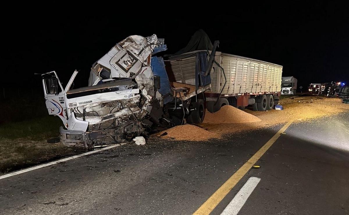 El choque fatal en Alcorta.
