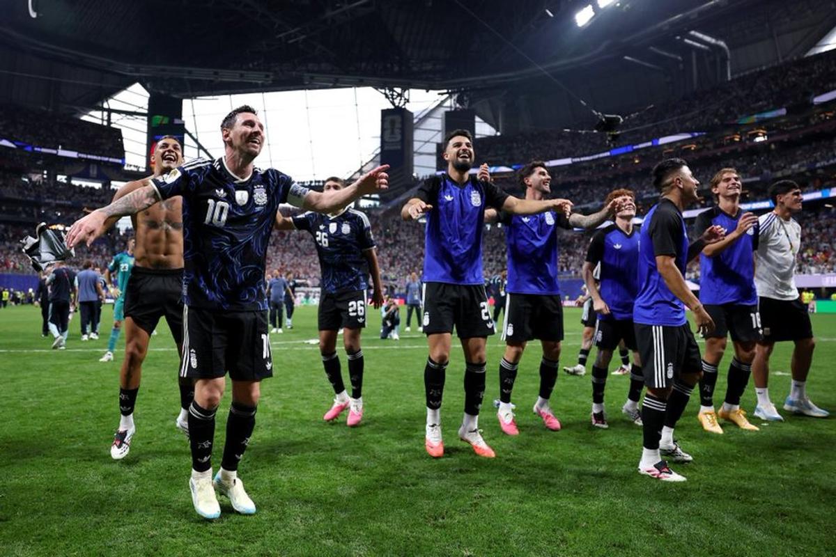 Así festejó la Selección argentina el pase a la final del Mundial 2026.