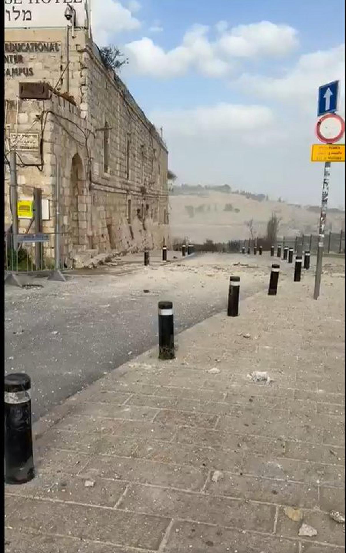 Misil iraní cae cerca del Muro de los Lamentos en Jerusalén