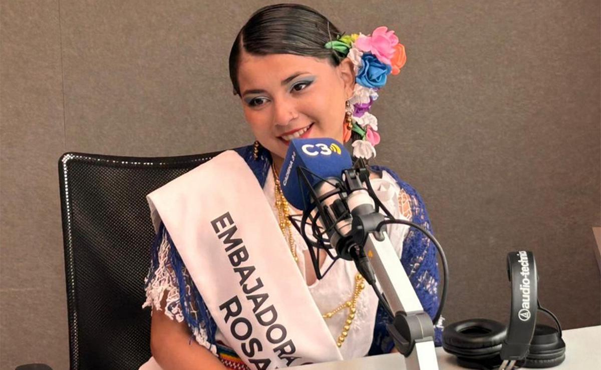 Fiesta de las Colectividades Rosario 2025: Erika Belén Aguayo, de la Casa Paraguaya.