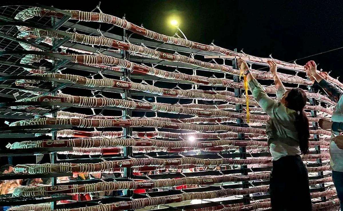El salame más largo de Argentina.