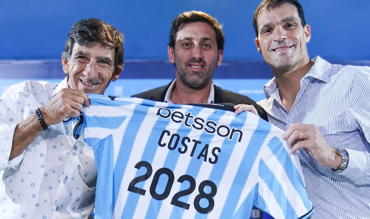 Costas había renovado su contrato cuando asumió Milito y luego lo prorrogaron por 3 años.