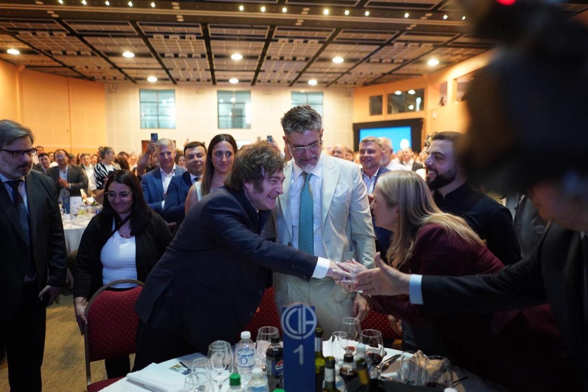 Javier Milei en Mendoza. 