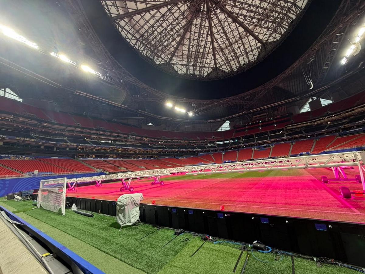 El imponente estadio de Atlanta que albergará el duelo de octavos este martes.