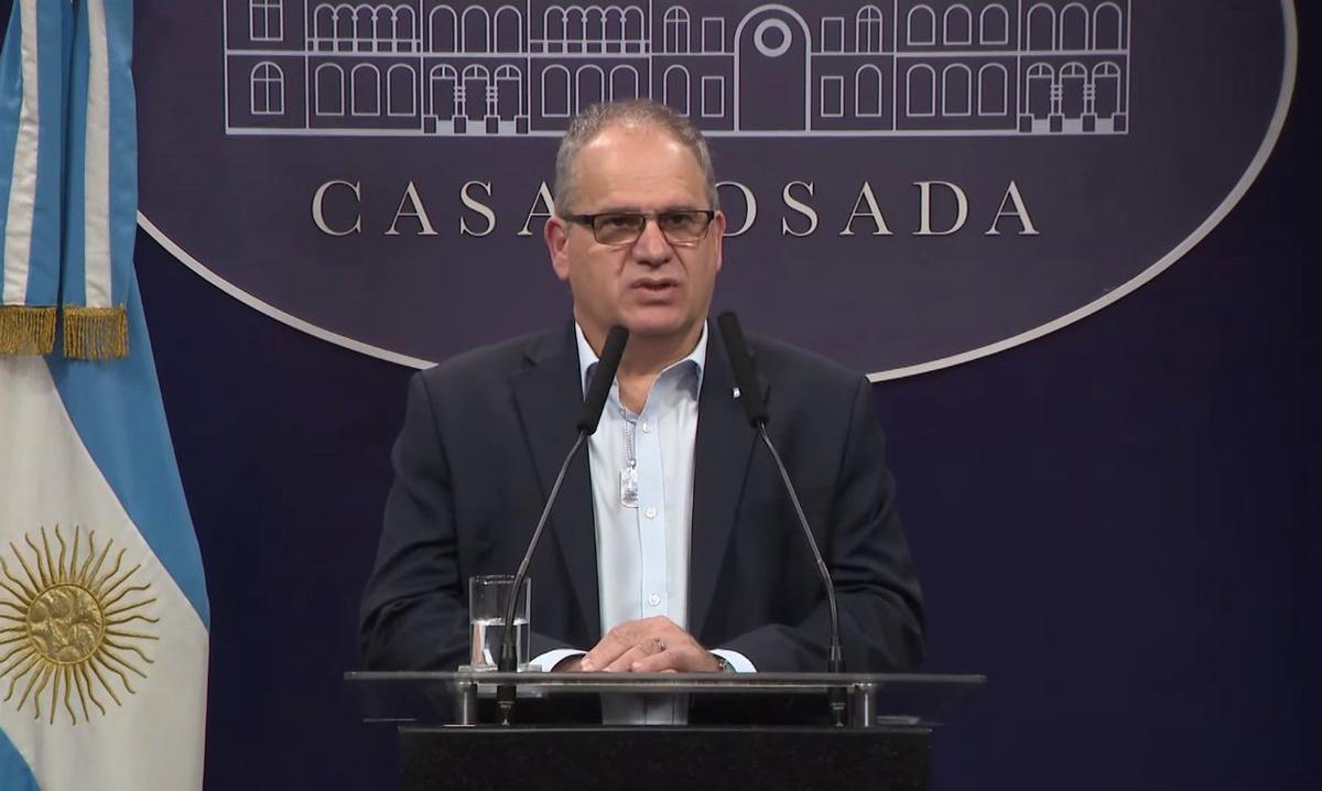 Embajador Eyal Sela en la Sala de Prensa de Casa Rosada