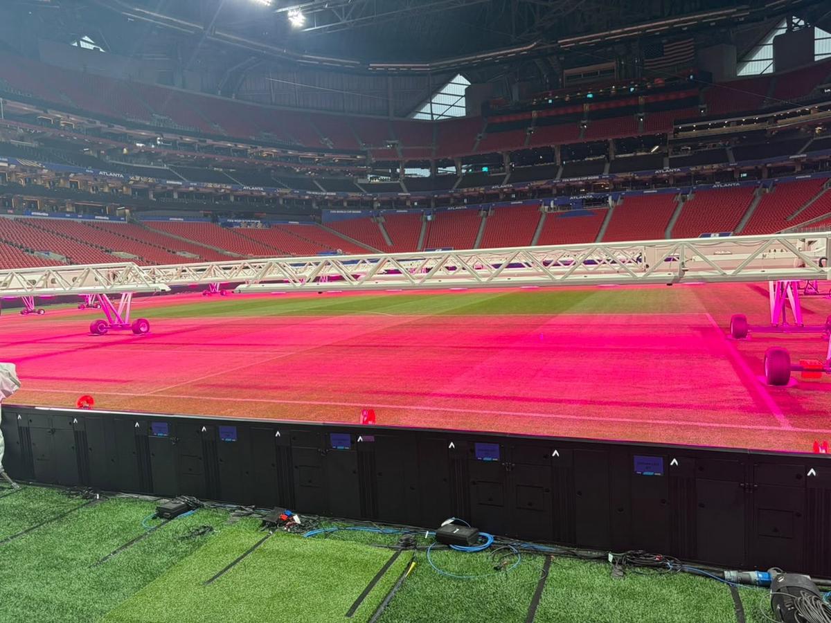 El imponente estadio de Atlanta que albergará el duelo de octavos este martes.